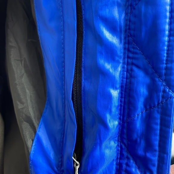 Marc New York Andrew Marc Jacket Puffer Coat Hood Fur Ruff Blue Size Small S - Picture 16 of 16